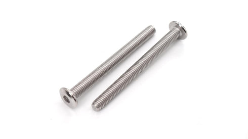 binifiMux 10pcs M6 x 55mm Rivet Countersunk Socket Cap Allen Head Bolts Screws for Furniture, 304 Stainless Steel