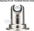 BOPai Vacuum Suction Cup Shower Head Holder, Adjustable 20 Degrees from The Wall, Brushed Nickel