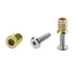 16 Sets M6x25 Furniture Screw Nut Threaded Wood Inserts, Bolt Fastener Connector Hex Socket Drive