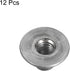 uxcell M6 12pcs, 6mm Carbon Steel Tee Nuts - Height, Round Base Weld Nuts With Through Hole Flange Insert Female Thread