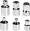 Auniwaig Socket Adapter and Reducer Set 6pcs, 1/4" 3/8" 1/2" SAE Drive