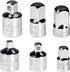 Auniwaig Socket Adapter and Reducer Set 6pcs, 1/4" 3/8" 1/2" SAE Drive
