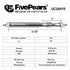 FivePears Up Cut Spiral Router Bit for CNC, 1/4 inch Cutting Diameter, 1 inch Cutting Length, Carbide End Mill Router
