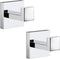 Towel Hooks for Bathrooms, Polished Chrome Heavy Duty Coat Hook for Kitchen and Bathroom, 2 Pack