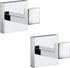 Towel Hooks for Bathrooms, Polished Chrome Heavy Duty Coat Hook for Kitchen and Bathroom, 2 Pack