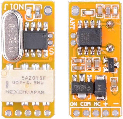 ZABLL 3.7V 12V 5V 433Mhz DC - Mini Size Relay Remote Control Switch, Wireless RF Momentary Switch with Delay Function