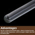 MECCANIXITY 3.3 Borosilicate Glass Stick - 11.8" Length Mixing Tools, 8Pcs Stir Rods