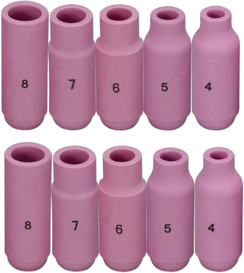 RIVERWELD TIG Alumina Nozzles Ceramic Shield Cup 10N50#4 10N49#5 10N48#6 for WP 17 18 26