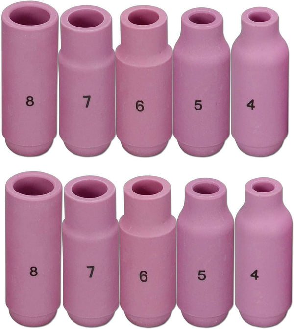 RIVERWELD TIG Alumina Nozzles Ceramic Shield Cup 10N50#4 10N49#5 10N48#6 for WP 17 18 26