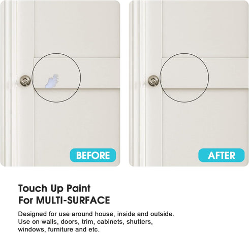 NADAMOO Beige Multi Surface Touch Up Paint for Interior and Exterior, Cabinet, Wall, Door, Furniture, Windows, Shutter,