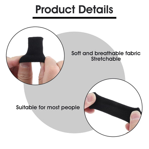 10PCS Finger Sleeves for Arthritis, Elastic Finger Support Sleeve Protectors & Finger Compression Sleeve for Joint Pain
