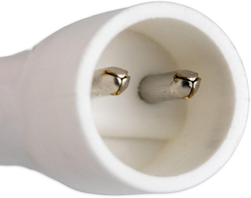 6 C7 Novelty Lights Coaxial String Light Extension Cord, White Weather-Tight Extension for Coax Wide Angle LED Mini