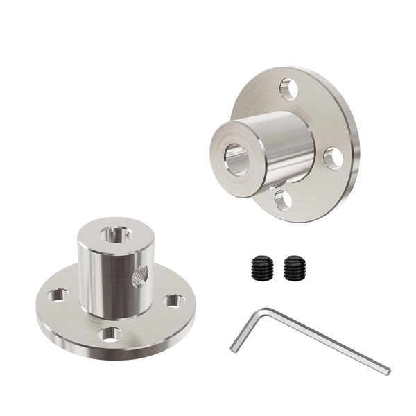 6.35mm Flange Shaft Coupling, Rigid Coupling Motors Guide Support, High Hardness Connector for DIY RC Models