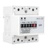 4P LED Single Phase Two Wire Energy Meter, Din Rail Voltmeter Ammeter Kwh Multimeter for Electricity Power