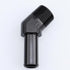 1/2" NPT Male to 5/8" Hose Barb Fitting Adapter, 45 Degree Aluminum Black