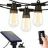 Brightech Ambience Pro Solar Powered Outdoor String Lights, 27ft Remote Control Commercial