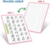 Double Sided Dry Erase Handwriting Practice Boards, Alphabet A-Z and Number 1-10 Tracing Board for Kids
