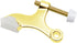 Nuk3y Heavy Duty Adjustable Door Stop (6 Pack, Polished Brass)