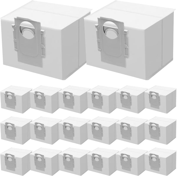 20 PACK Q5 Bags Compatible with Roborock Q5 Q5+ Q7 Q7+ Q7 Max Q7 Max+ S7 MaxV Ultra S8+ S8 Pro Ultra Robot Vacuum