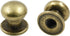 12pcs Mini Drawer Pulls, 0.31" x 0.39" Round Cabinet Knobs, Antique Bronze Handles for Dresser Closet Jewelry Box