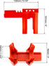 10 Pack 1/2"-2-1/2" QWORK Small Ball Valve Lockout, Adjustable Ball Valve Lockout Device, for Outside Pipe Diameter