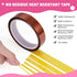 Kosiz 20 Pcs Heat Tape Dispenser Set with Gloves, Multi Size Heat Tape for Sublimation, Nonskid Base