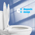 WAAYAA Elongated Toilet Seat with Toddler Seat Built In Soft Close, Slow Close Family Toilet Seat with Potty Training