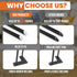 6 inch, 3/8" 4 Genius Iron Hairpin Furniture Legs Solid Metal Steel Firm Welding Home DIY for Couch Dresser Cabinet