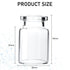 50 Pack 5ml Sealed Sample Vials - Transparent Glass Vials with Self-Healing Injection Port