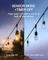 Dimmer 600W Dimmer IP65 Outdoor Plug for String Lights with Remote, Plug-in Switch Dusk-to-Dawn Sensor + Timer, Power