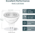 Dimmable MR16 Bulbs, 50W GU5.3 MR16 Bulbs, 12V 5W 2700K 500lm 40 6 Packs Linkind LED Equivalent Bi-Pin Base Low Voltage