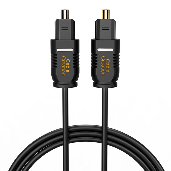 CableCreation Optical Digital Audio Cable 3.3FT, Thin Fiber Optic Toslink Gold Plated