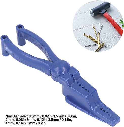 Generic Hammering Nail Pliers Nailing Holder, ABS Finger Protector with Smart Design, Portable Safety Hand Tool