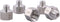 Forged Reducer Adapter Fitting, Stainless Steel 304 Reducing Pipe Connector, 1" NPT Female x 1/2" NPT Male, Pack of 5