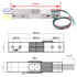 ShangHJ 4 Sets Digital Load Cell Weight Sensor + HX711 ADC Module Weighing Sensor for Arduino DIY Portable Electronic Kitchen Scale Kit (10kg)