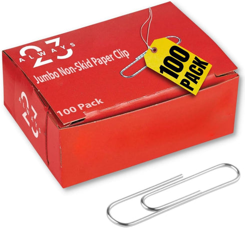 Silver Paper Clips, 100 Pack
