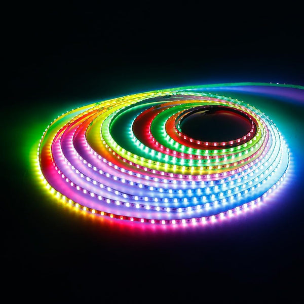 3.2FT WS2812B WS2812 2.7mm Ultra Narrow LED Strip,160LEDs/m Individually Addressable Dream Color