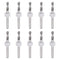 uxcell Micro PCB Drill Bit Set, 1/8" Shank Tungsten Carbide CNC Engraving Bits, 10pcs