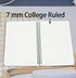 Yansanido Spiral Notebook, 4 Pcs, 10 Inch x 7.4 Inch, B5 Thick Plastic Hardcover, 7mm College Ruled, 80 Sheets, Dark