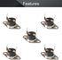 Fielect 5Pcs KSD301 Thermostat 145°C/293°F Normally Closed Snap Disc Limit Control Switch for Microwave