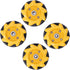 Generic 48mm Wheel Robot Mecanum Wheel Smart Robot Car Parts Accessories Directional DIY Toy Components (Two Pairs)