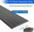 Floor Transition Strip, Self Adhesive Flooring Cover Strips, 2" Wide Vinyl Floor Flat Divider Strip Dark Gray (5cm,