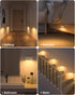 3 Pack WILLED Motion Sensor Night Light, Rechargeable Stair Lights Indoor, Warm White Motion Sensor Light Indoor