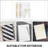 Cute Binder Cover, 2pcs Clear A6, 6-Ring, Refillable Planner, Snap Button Closure, Loose Leaf Folder