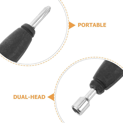 6pcs Set Kisangel Dual Head Fingerboard Screwdriver Metal Mini Repair Tool for Finger Skateboard Maintenance