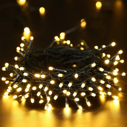 iShabao Solar String Lights Outdoor, 33ft 100 LED Waterproof Fairy Lights for Garden and Party