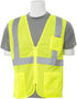 ERB Delta Plus S363P Class 2 Zipper Mesh Vest with Pockets, Hi Viz Lime, 5XL (WEL61653HL5X).