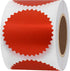 Hybsk 300pcs Bright Red Notary Seals, 2 Inch Embossing Stickers, Certificate Sealing Labels with Serrated Edge