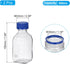 PATIKIL 2 Pack Reagent Media Storage Bottles, 500ml Borosilicate Glass Square Graduated Bottles with GL32 Cap