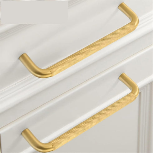 SMOKT 1Pcs C-4145-20mm) Minimalism Knurled Textured Bronze Long Furniture Handles Wardrobe Kitchen Cupboard Cloakroom